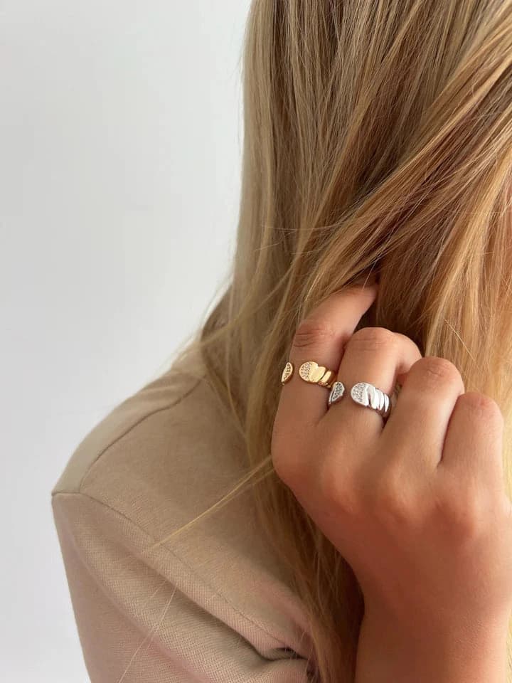 ANEL ABERTO NIARA BANHADO A OURO 18K - alternativa