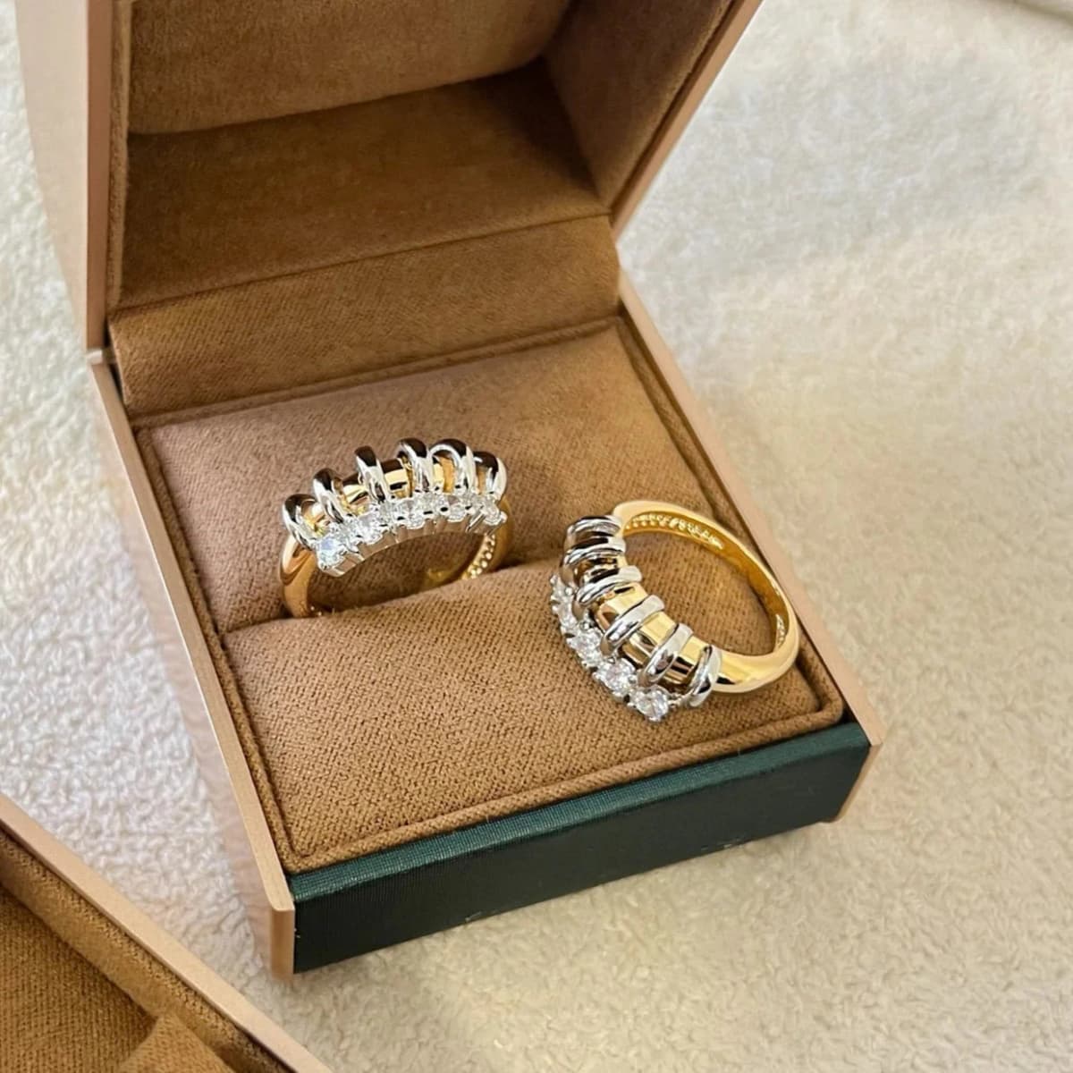 ANEL CHARLOTTE DUO BANHADO A OURO 18K