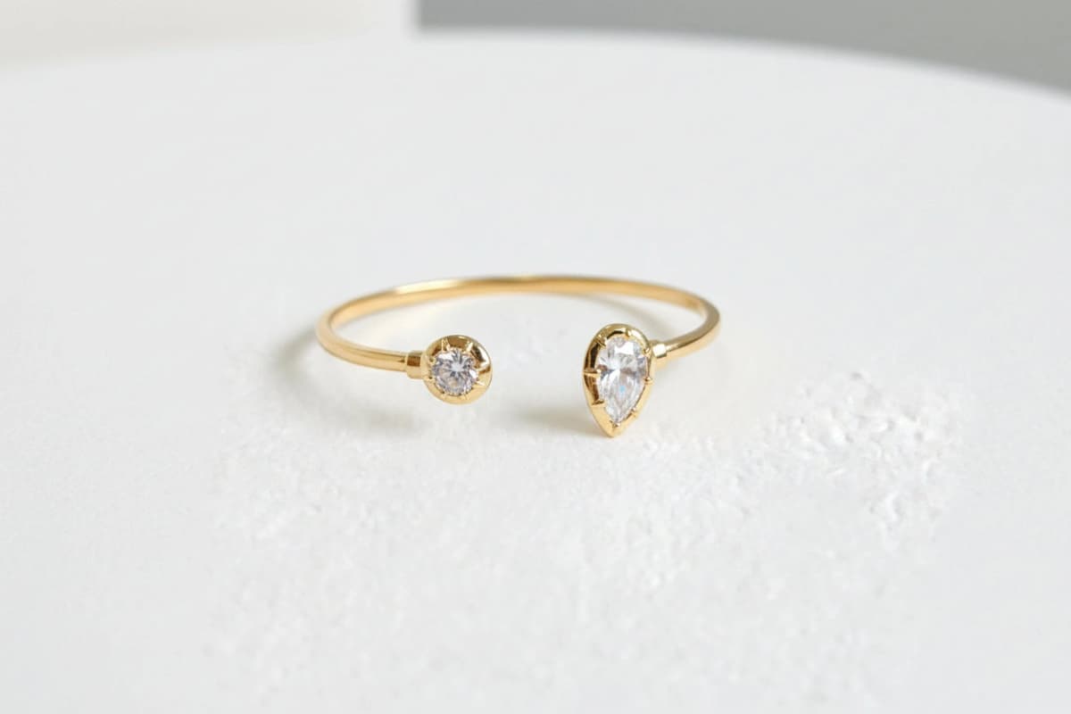 BRACELETE RIVIERA GOTA BANHADO A OURO 18K