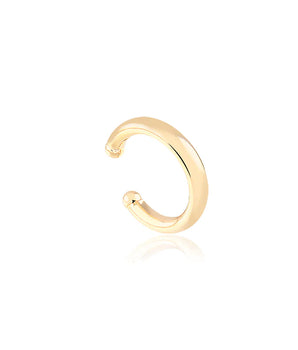PIERCING FAKE LISO BANHADO A OURO 18 K