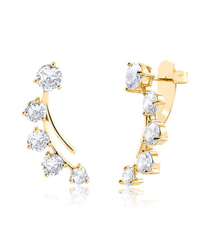 BRINCO EAR CUFF CONSTELAÇÃO BANHADO A OURO 18K