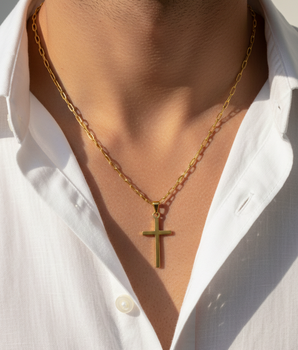 CORDÃO CARTIER PINGENTE MINIMALISTA BANHADO A OURO 18 K