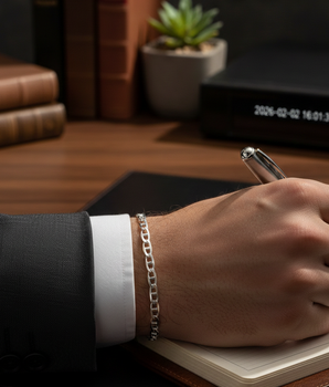PULSEIRA SILVER SLIM  PRATA 925
