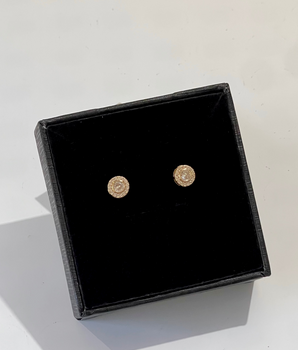 BRINCO SWAROVSKI BANHADO A OURO 18K