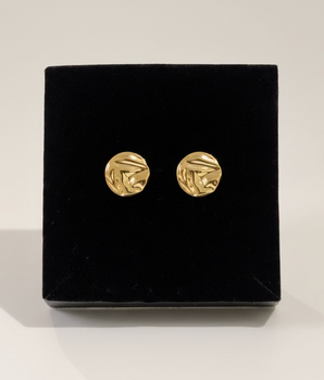 BRINCO ORB ORGÂNICO BANHADO A OURO 18K