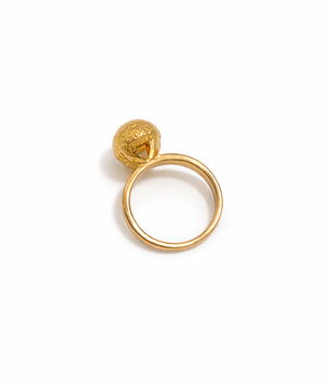 ANEL BOLD SPHERE TEXTURIZADO BANHADO A OURO 18K