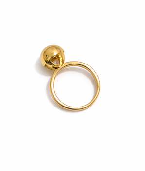 ANEL BOLD SPHERE BANHADO A OURO 18K