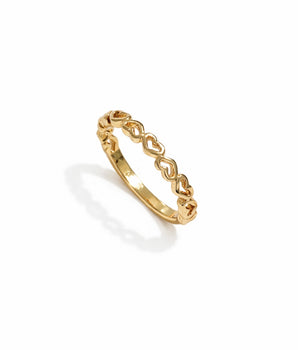 ANEL AMORE INFINITO BANHADO A OURO 18K