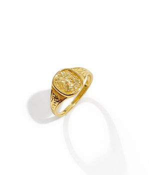 Anel Orgânico banhado a Ouro 18K