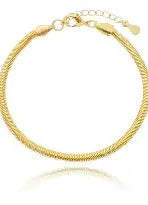 PULSEIRA BRUNNA 4MM BANHADO A OURO 18K