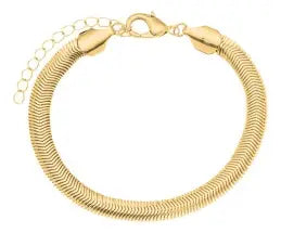 PULSEIRA BRUNNA 6 MM BANHADO A OURO 18K
