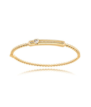 Bracelete Grace Radiant Heart Banhado a Ouro 18K