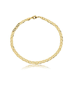 Pulseira Masculina Piastrine Média Banhada a Ouro 18K