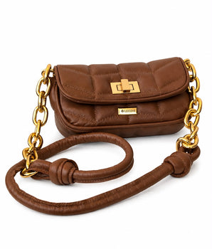 Mini Bag corrente couro